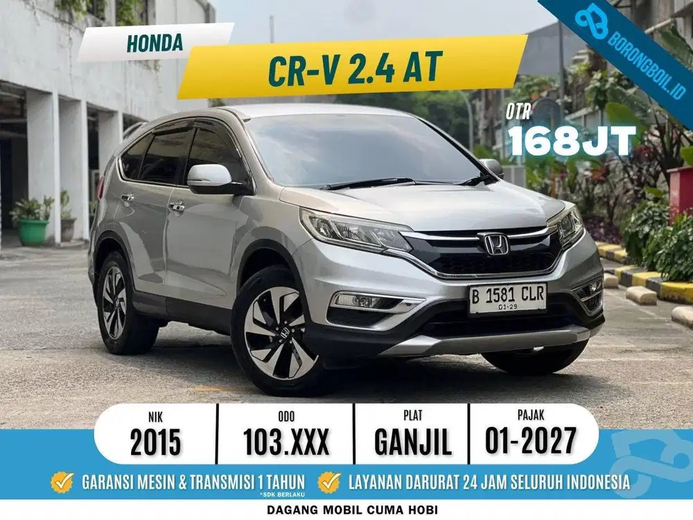TERMURAH!!CRV 2.4 AT 2015 SIAP PAKAI