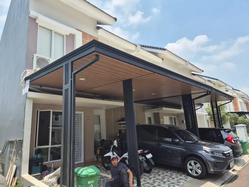 Renovasi atap teras dengan baja ringan