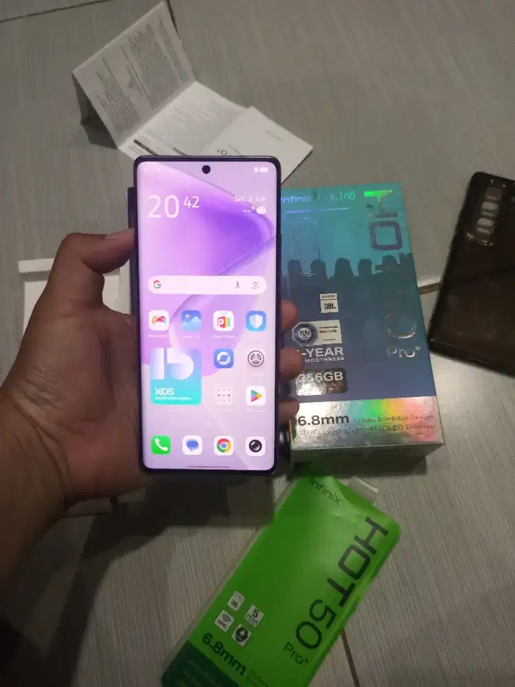 Infinix hot 50pro plus 8/256 fullset