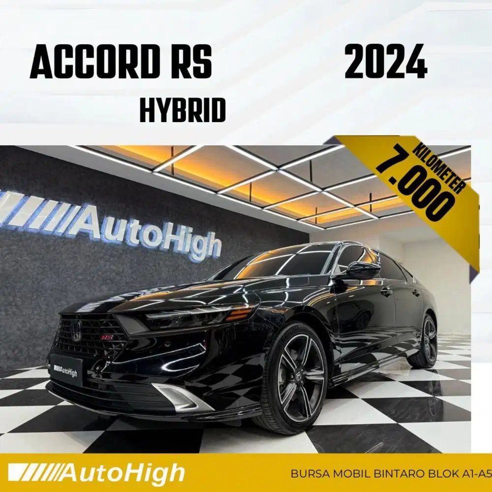 DP10% [Km7.000] Accord RS Hybrid 2024 Black Reg 2026 #AUTOHIGH