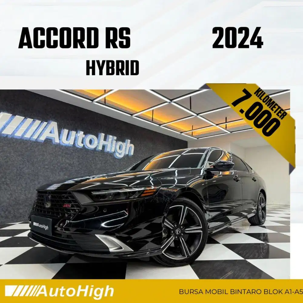 DP10% [Km7.000] Accord RS Hybrid 2024 Black Reg 2026 #AUTOHIGH