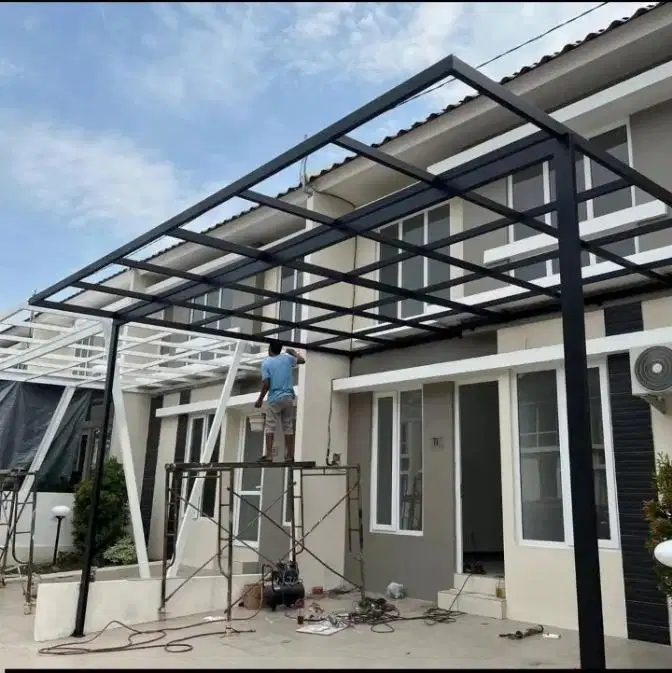 Kanopi teras tampilan mewah