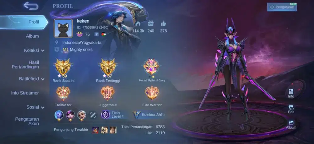 ​[FOR SALE] Akun Mobile Legends