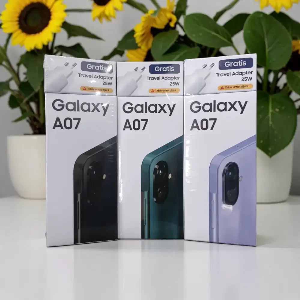 Samsung A07 4/64 new free adapter + softcase