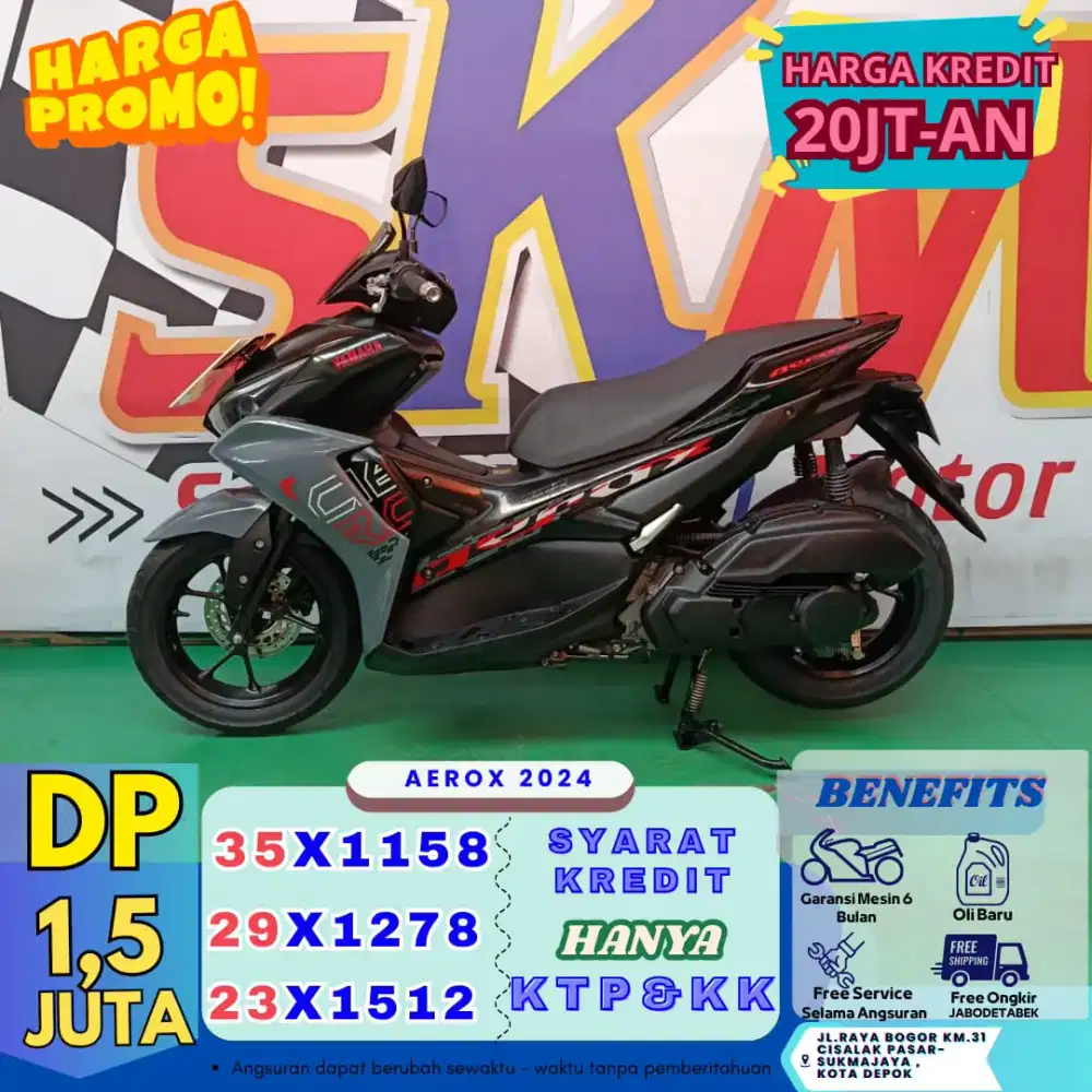 Mokas murah berkualitas Yamaha aerox 2024 cash/credit