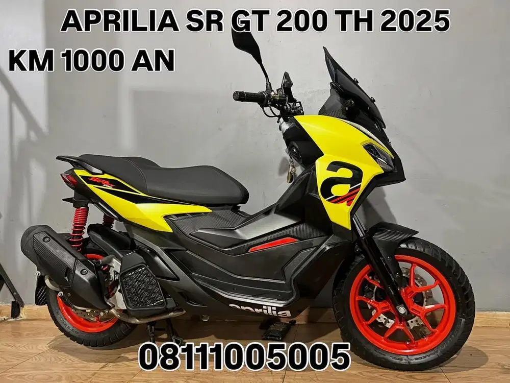 KM 1000 PERAK , APRILIA ST GT 200 TH 2025 super KAYA BARU