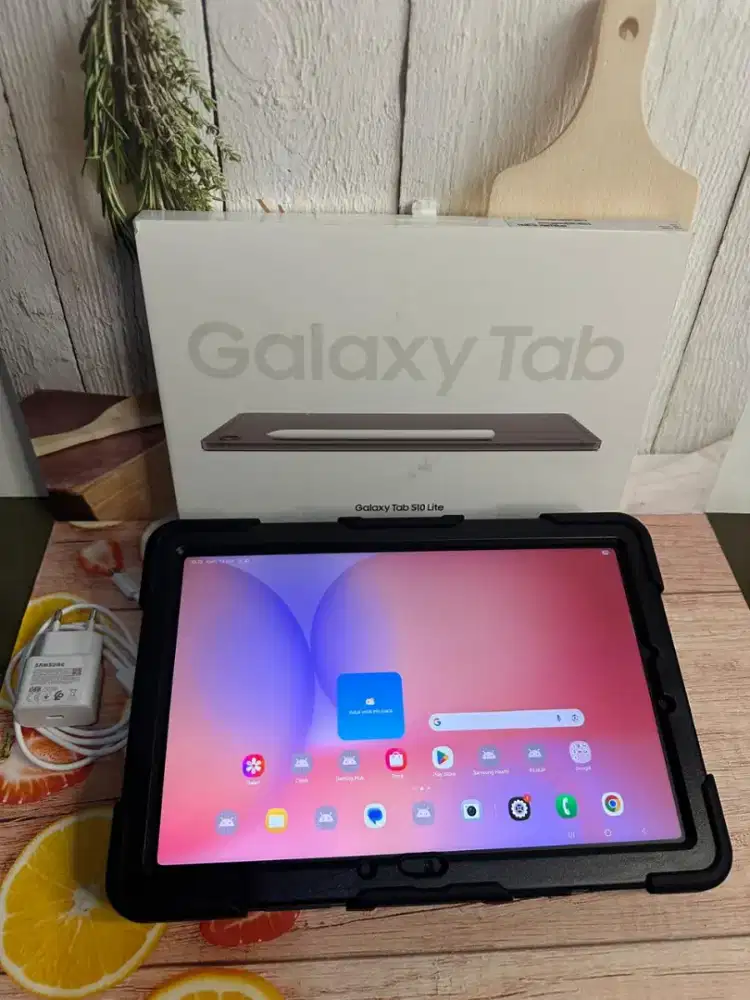 Jual tab Samsung S10 Lite 6/128 SEIN grnsi panjang free case + adaptor