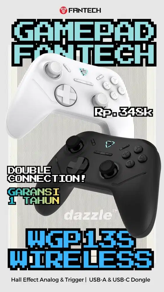 GAMEPAD FANTECH WGP13s GARANSI 1 TAHU