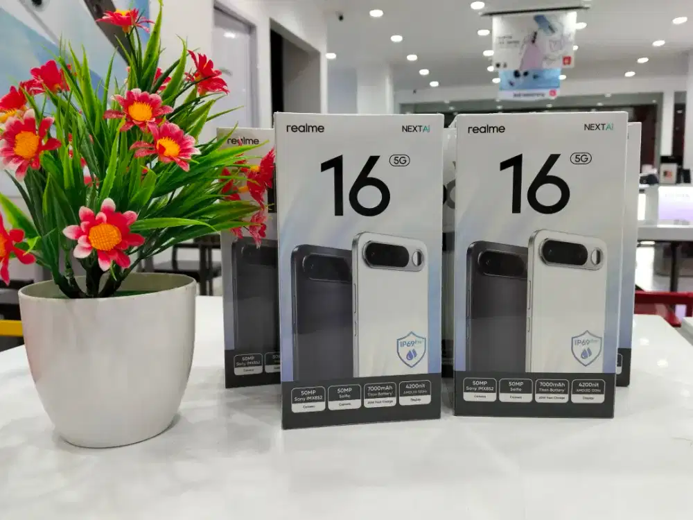 Realme R16 50mp Front&Sony Rear AI Cameras Selfie Mirorr 7000mAh +60w