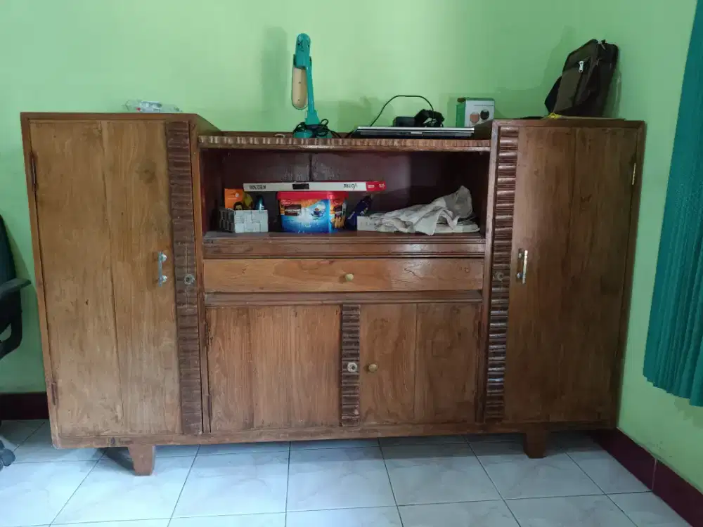 Bifet, Buffet kayu solid Jadul kuno sejak 1970an