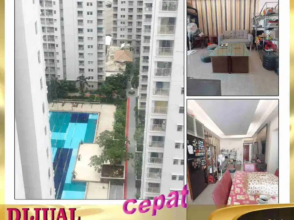 DIJUAL APARTEMEN 4 BR DI MEDITERANIA 2 TOWER EDELWEIS TANJUNG DUREN JAKARTA BARAT