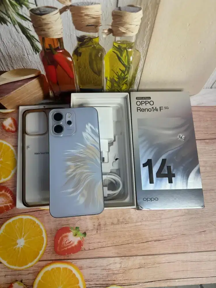 Jual hp LIKENEW oppo reno 14f 5g 12/256 istimewa grns resmi 08 2026