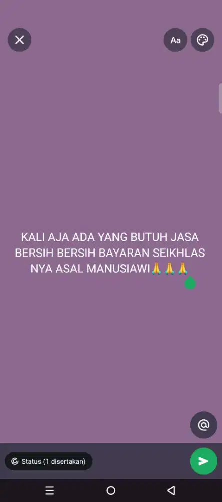 Jasa bersih bersih halaman.