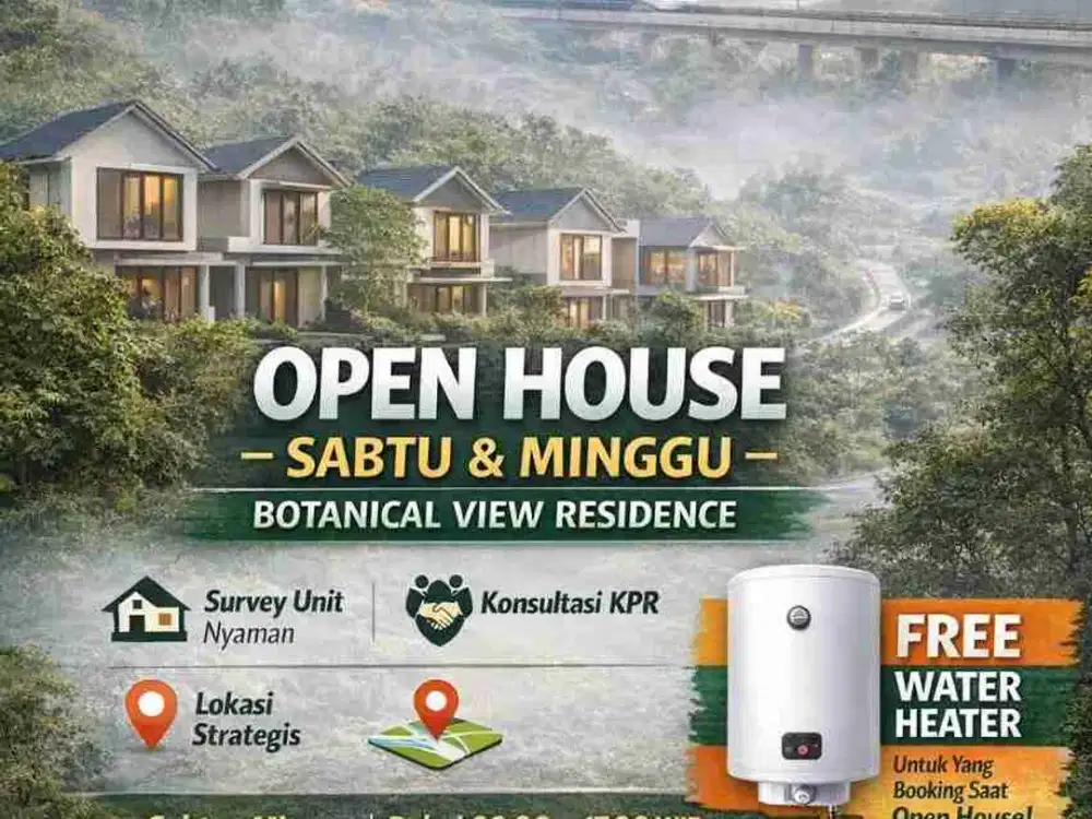Rumah Nuansa Villa Berkabut dekat Fasilitas Umum Bandung Barat