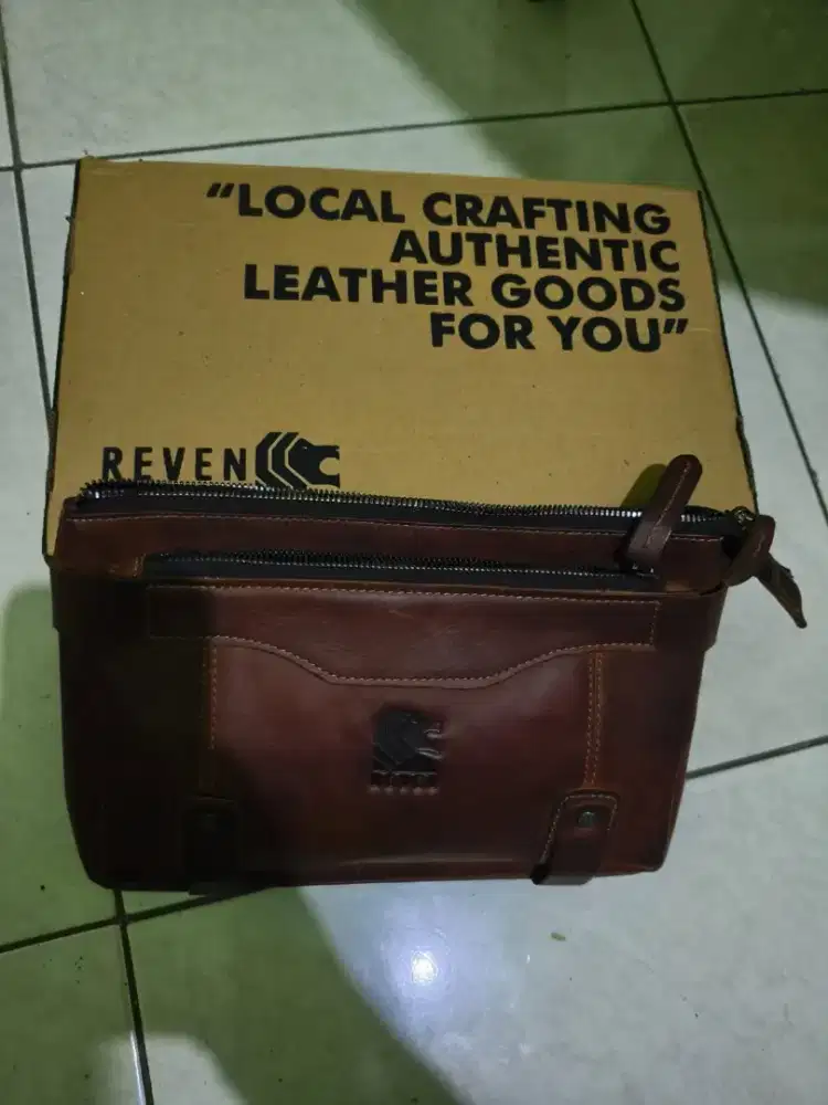 Tas handbag reven leather