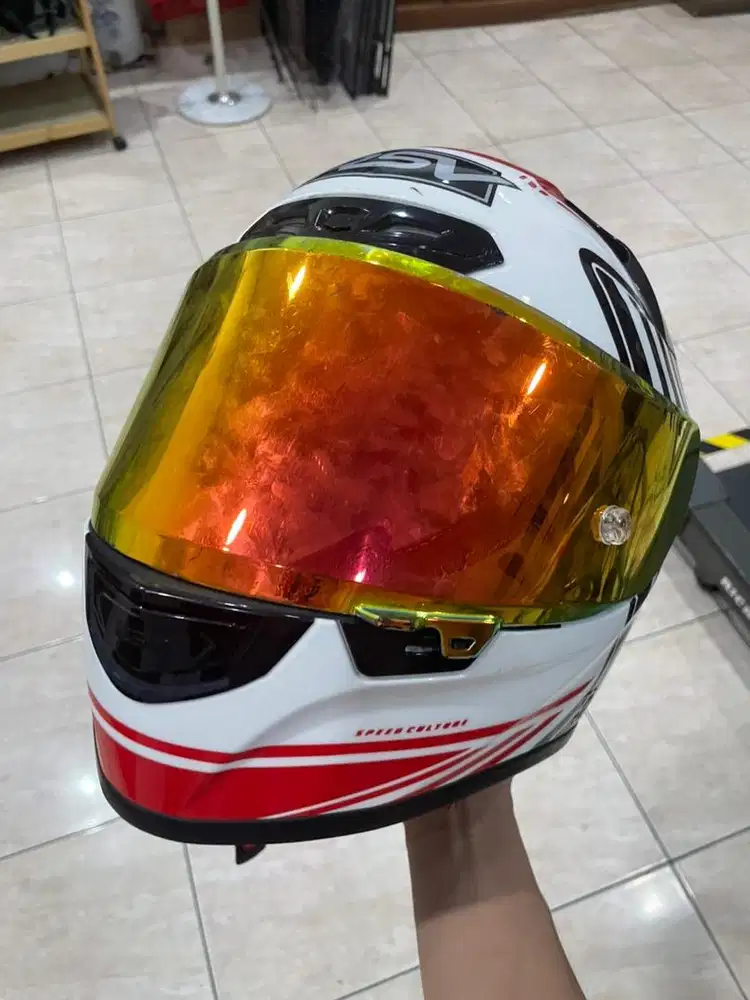 HELM RSV FFS21 FREE VISOR MERAH