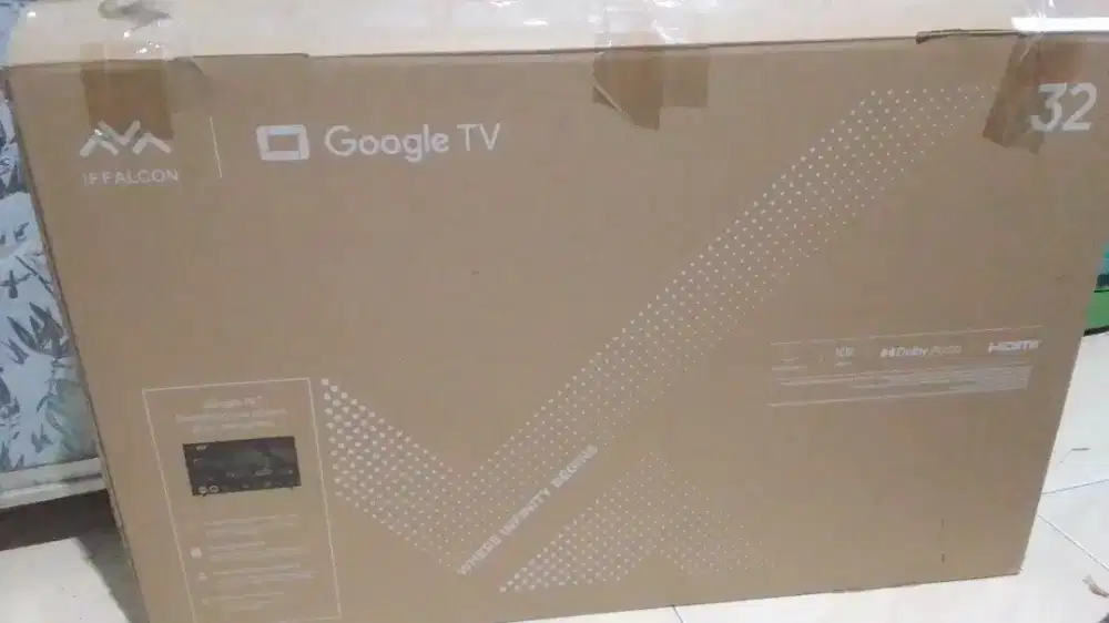 Tv led TCL iffalcon 32in layar pecah