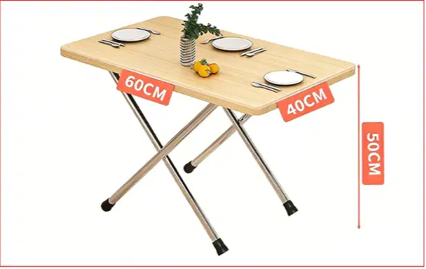 Meja mini Coffee uk 60x40x50cm kaki lipat bisa di simpen