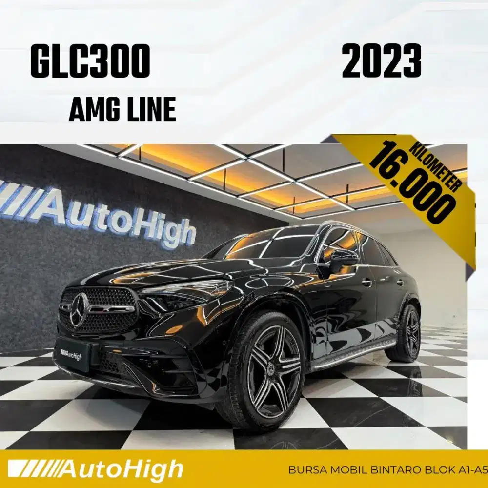 DP10% [Km16.000] GLC300 AMG 2023 Black / GLC 300 Reg 2025 #AUTOHIGH