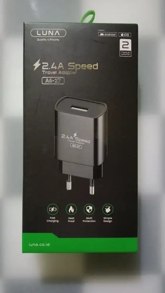 Kepala charger Luna 7pcs travel adaptor