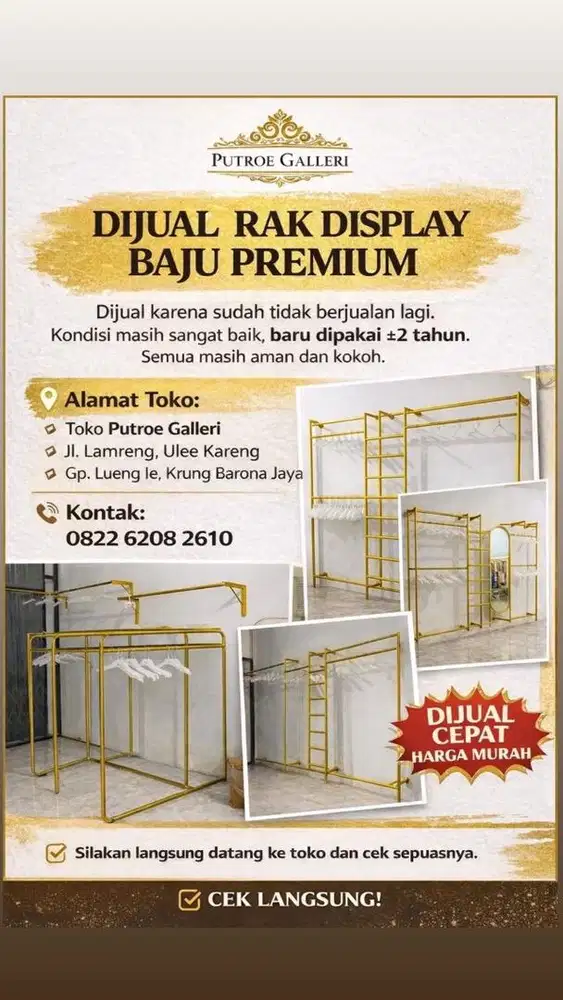 Rak display murah jual cepat