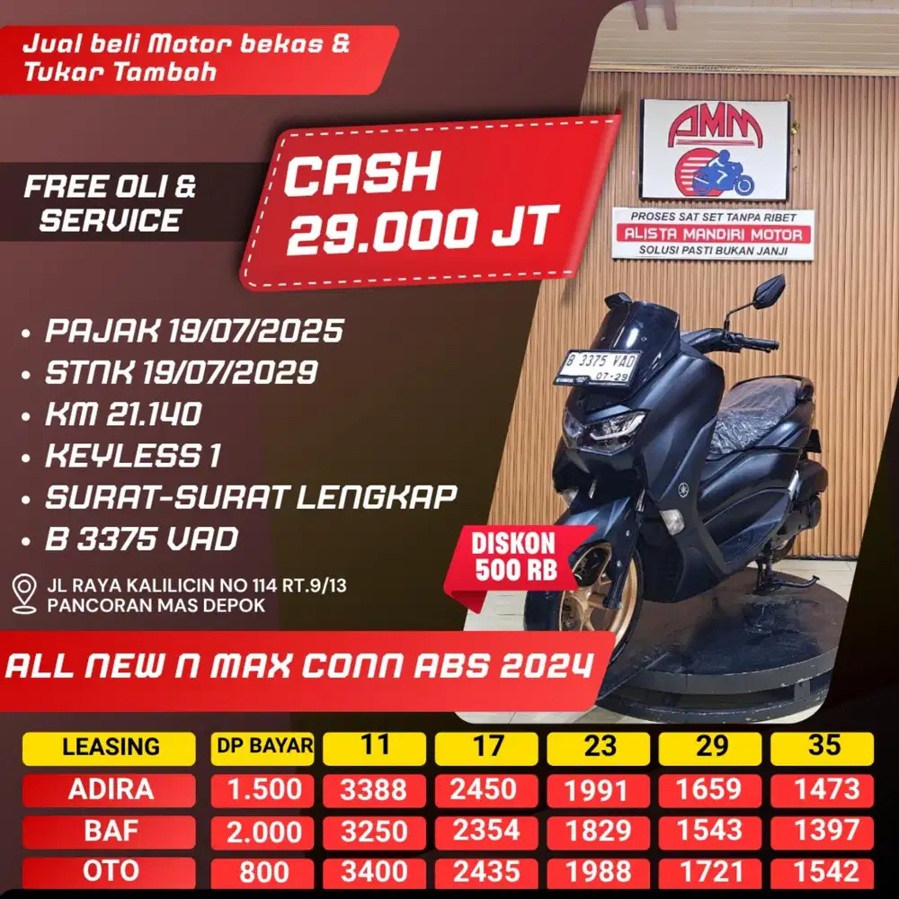ALL NEW NMAX CONN ABS 2024 DP 800 CASH / KREDIT ALISTA