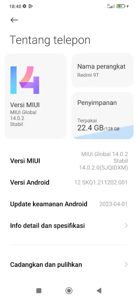 Redmi 9t ram 6/128 batangan free softcase 2 pcs