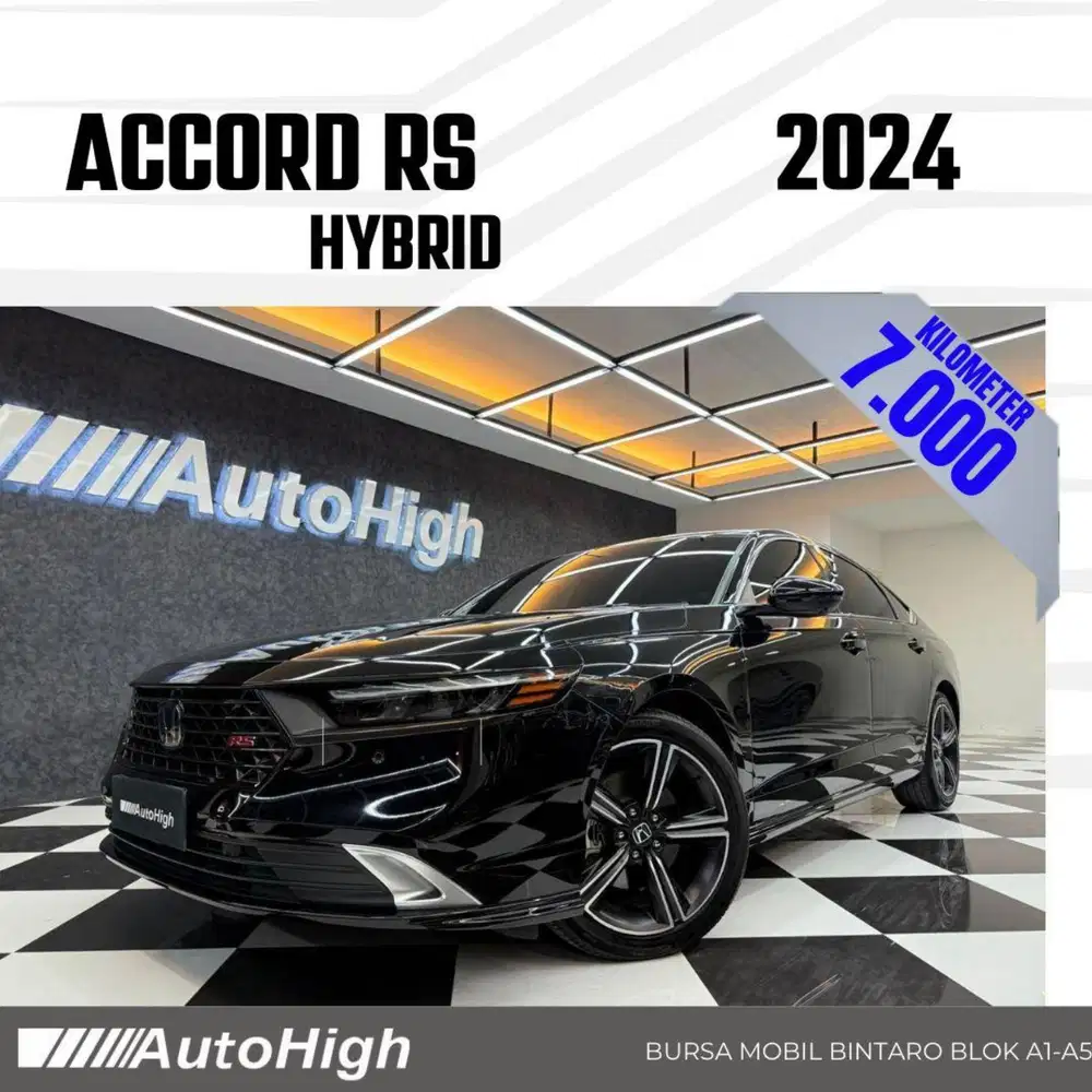 DP10% [Km7.000] Accord RS Hybrid 2024 Black Reg 2025 #AUTOHIGH