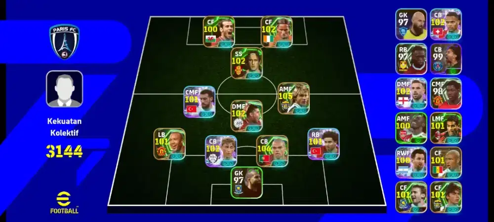 Akun efootball siap main