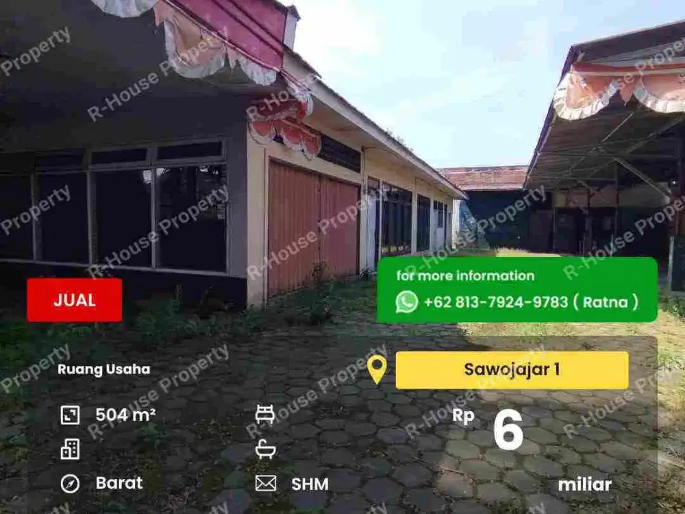 Ruang Usaha poros jalan Sawojajar 1