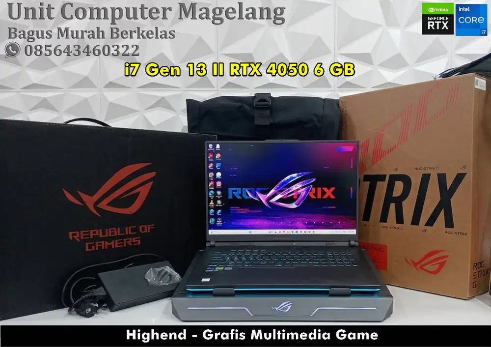Asus ROG G 814 J II Like New Fullset II I7 Gen 13 II RTX 4050