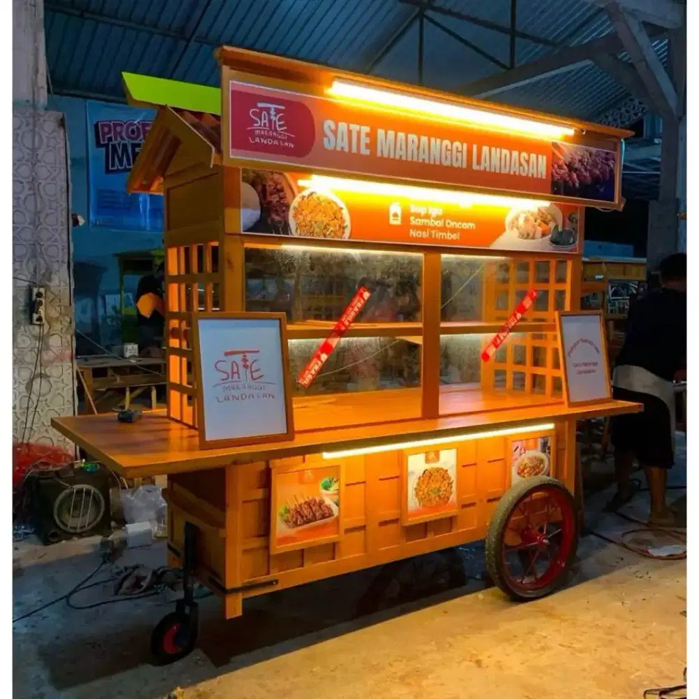 GEROBAK NASI BEBEK / PECEL LELE / WARMINDO / SEA FOOD ( multifungsi)