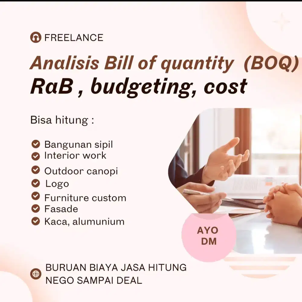 Membuat RAB, RAP, BQ interior . Design 3d. Cad 2d.