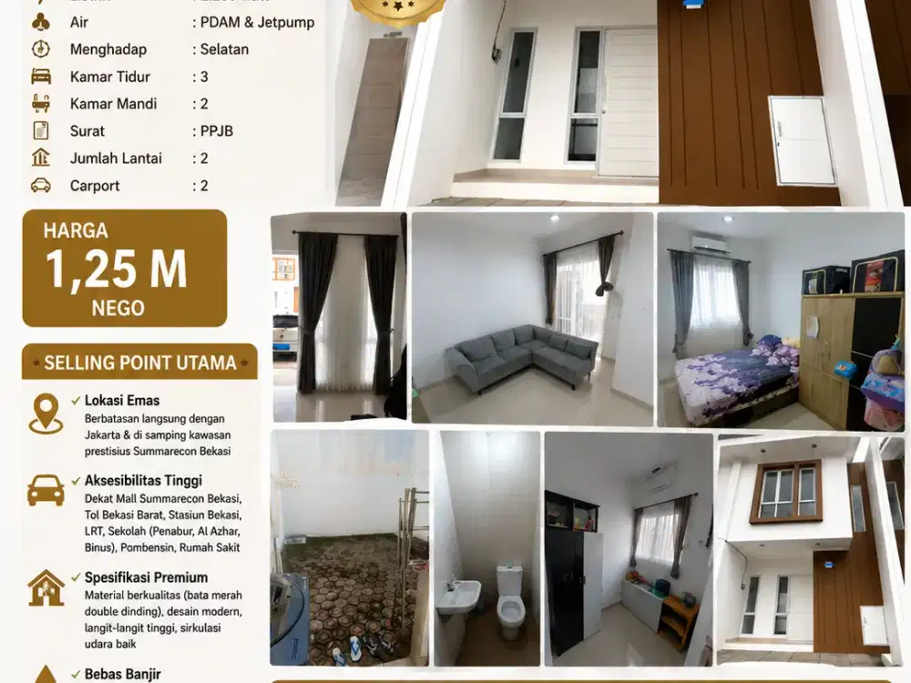 DIJUAL Cluster Golden Prima Harapan Regency
