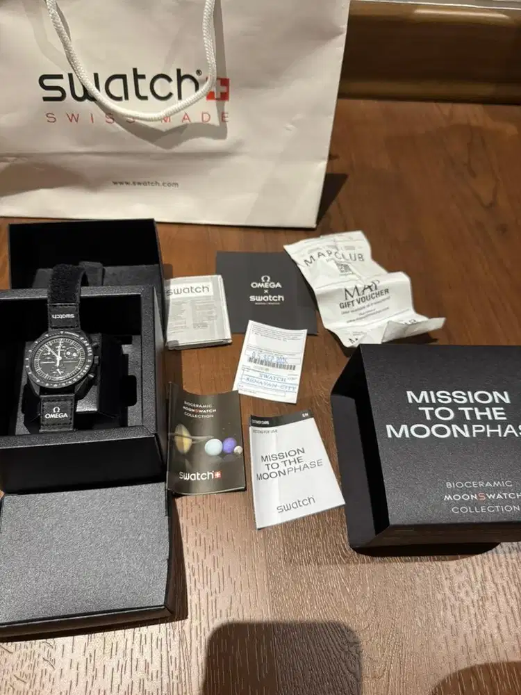 Omega Swatch Mission To The Moonphase