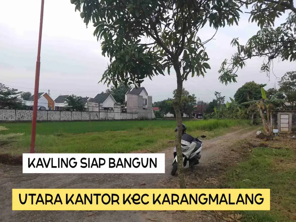 Kavling siap bangun Utara SMP N karangmalang