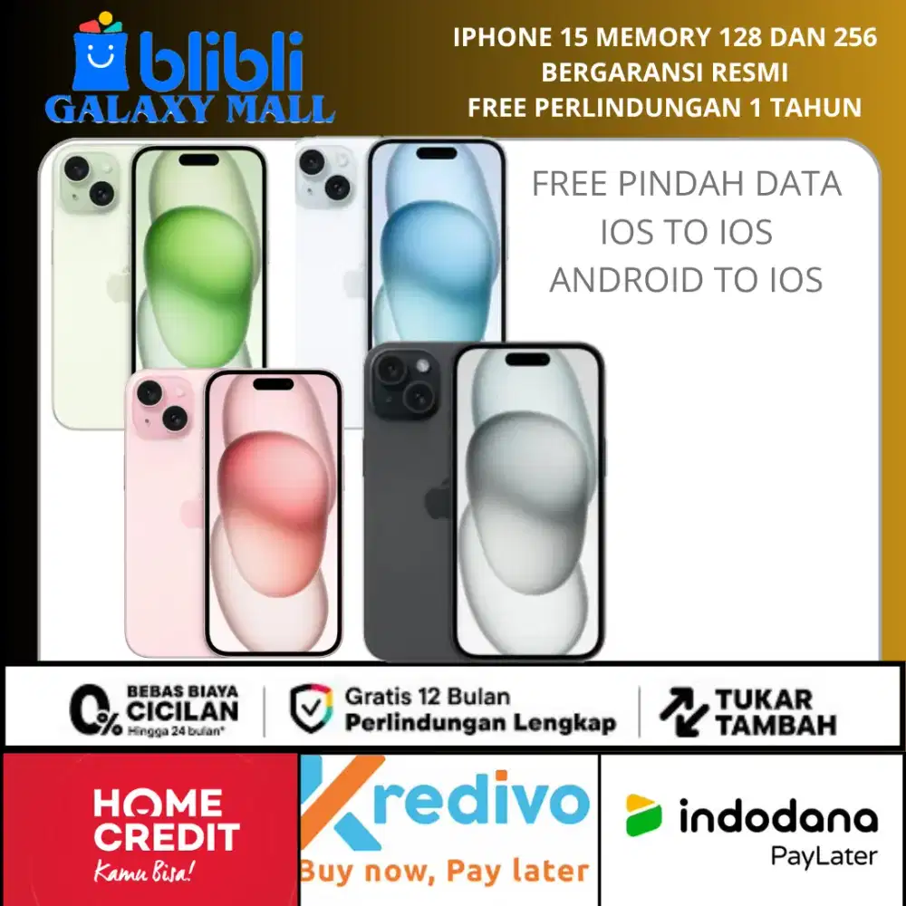 Promo Iphone 15 series Bergaransi Resmi Apple Indonesia