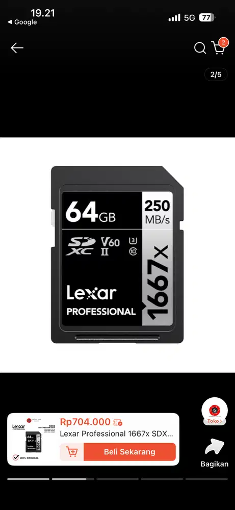 Lexar Profesional 1667x 64gb