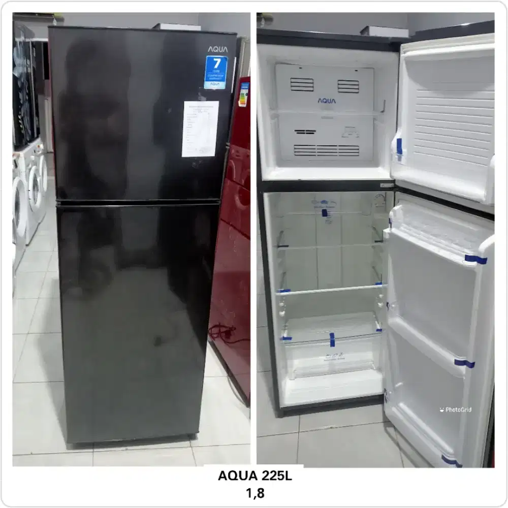 Kulkas 2 pintu Aqua 225L