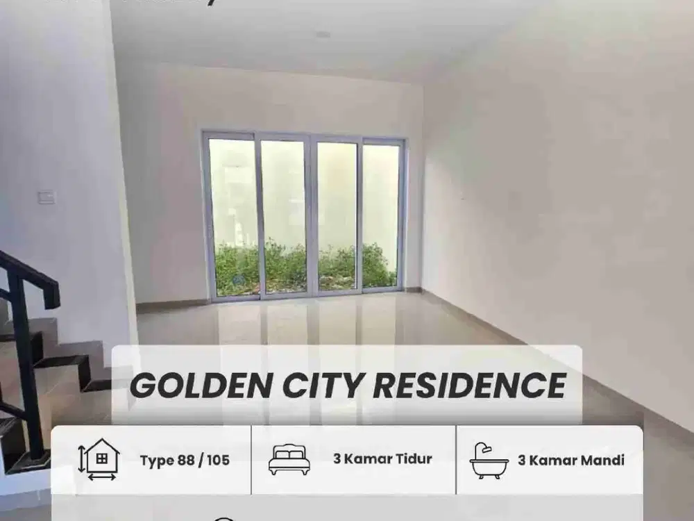 DISEWAKAN RUMAH 2 LANTAI GOLDEN CITY RESIDENCE, BENGKONG, BATAM