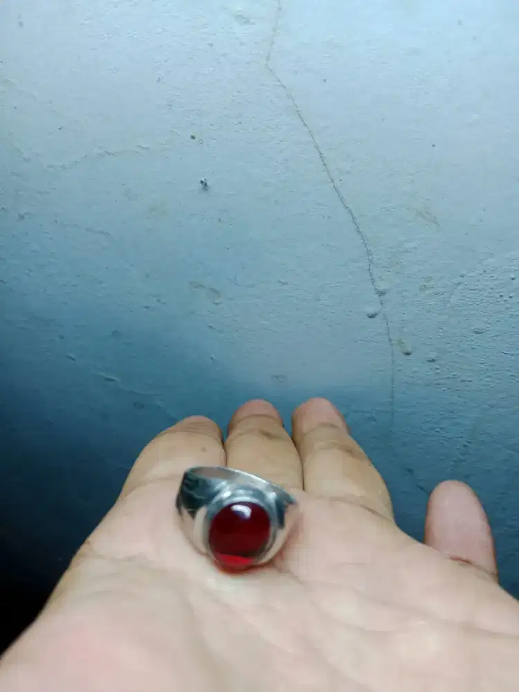 Batu cincin Siem merah ring 8