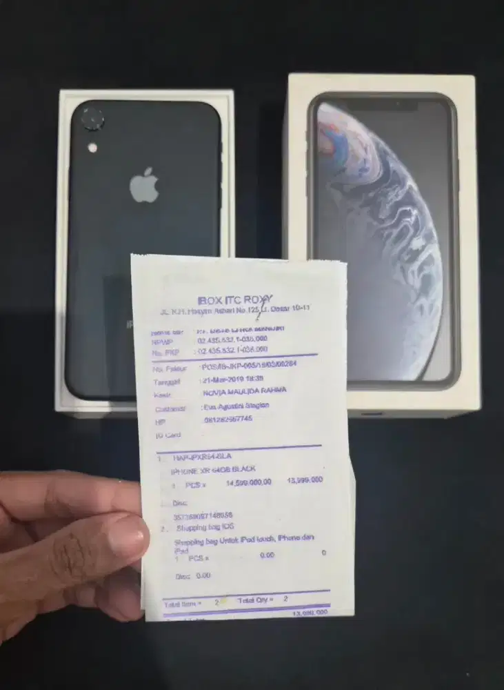 IPHONE XR 128 IBOX FULL SHET LENGKAP DENGAN NOTA