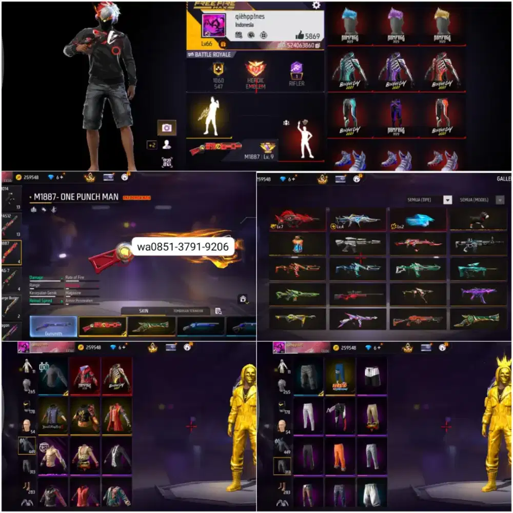 jual akun ff amanah