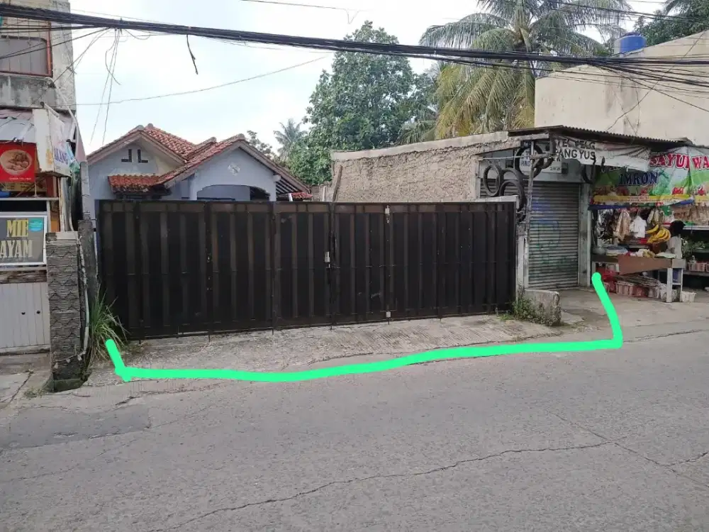 Rumah second dijual+kios 416m²Cilodong Depok pinggir jalan untuk usaha