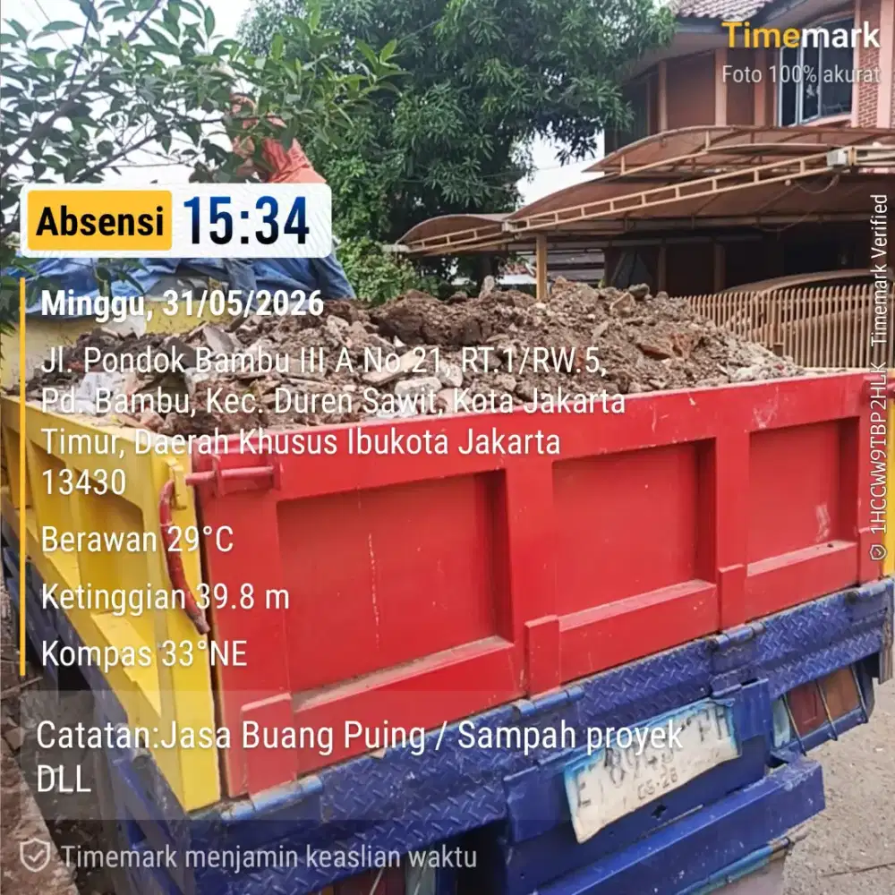Jasa buang puing dan buang sampah