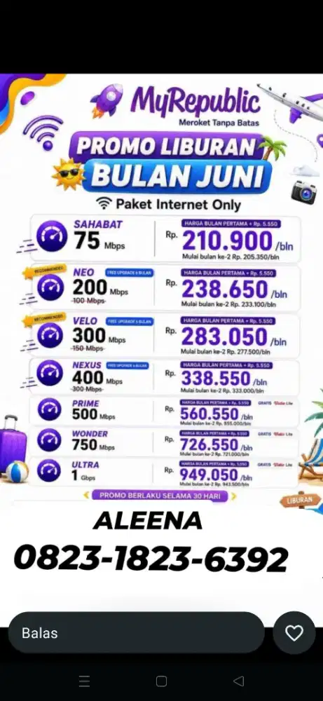 Ciputat Tangerang Promo pemasangan internet myrepublic WiFi Myrepublic