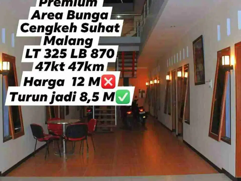 Rumah Kos Dekat Bunga Cengkeh Suhat Malang Kota