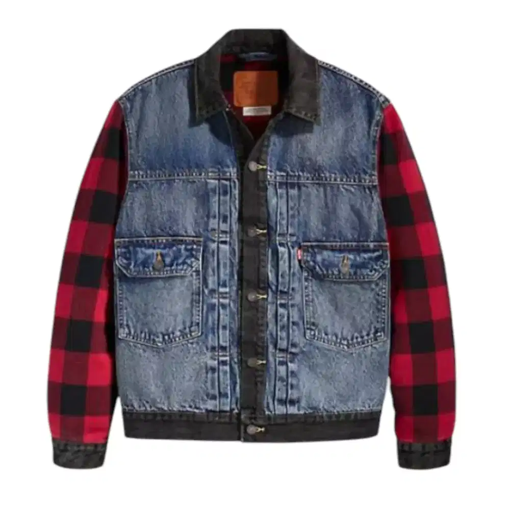 Fs.LEVI'STRAUSS & CO Premium BIG E Type 2 Hybrid Tracker Denim Jacket