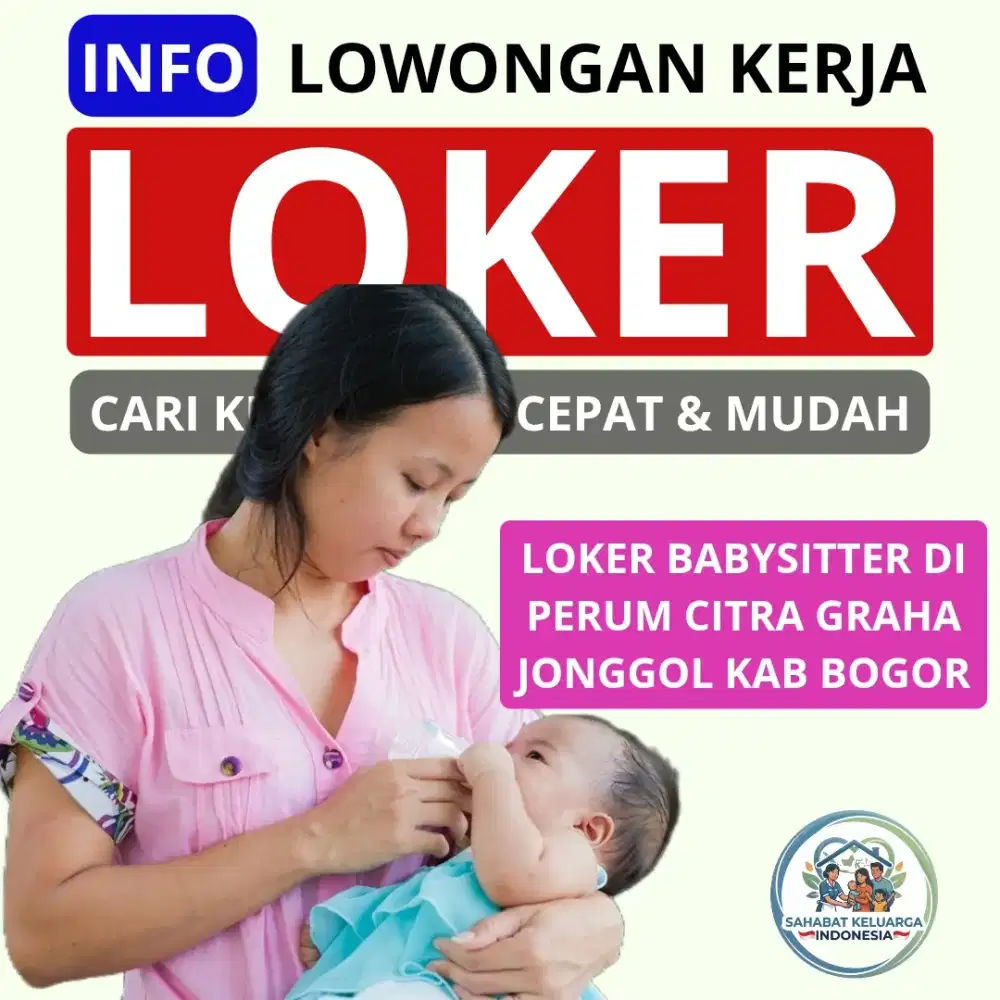 Loker babysitter di jonggol kab bogor