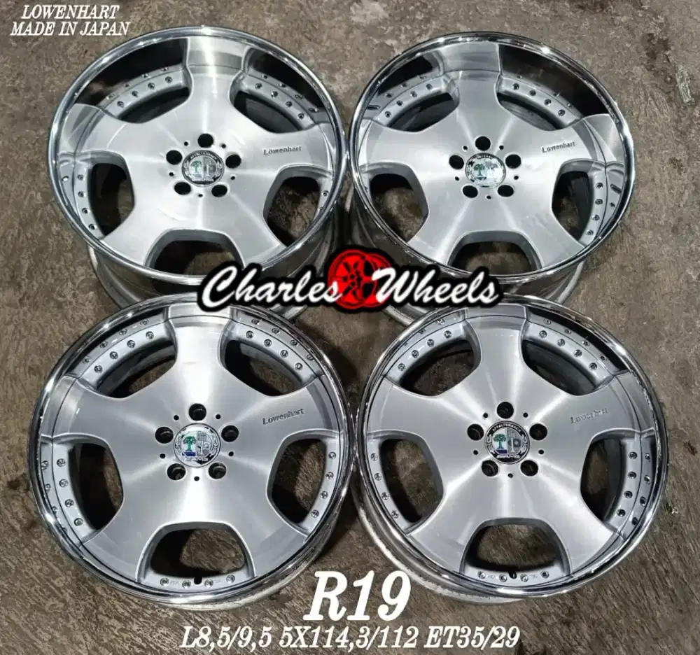 Jual velg lowenhart r19 5x112 5x114,3 mercy alphard innova camry dll